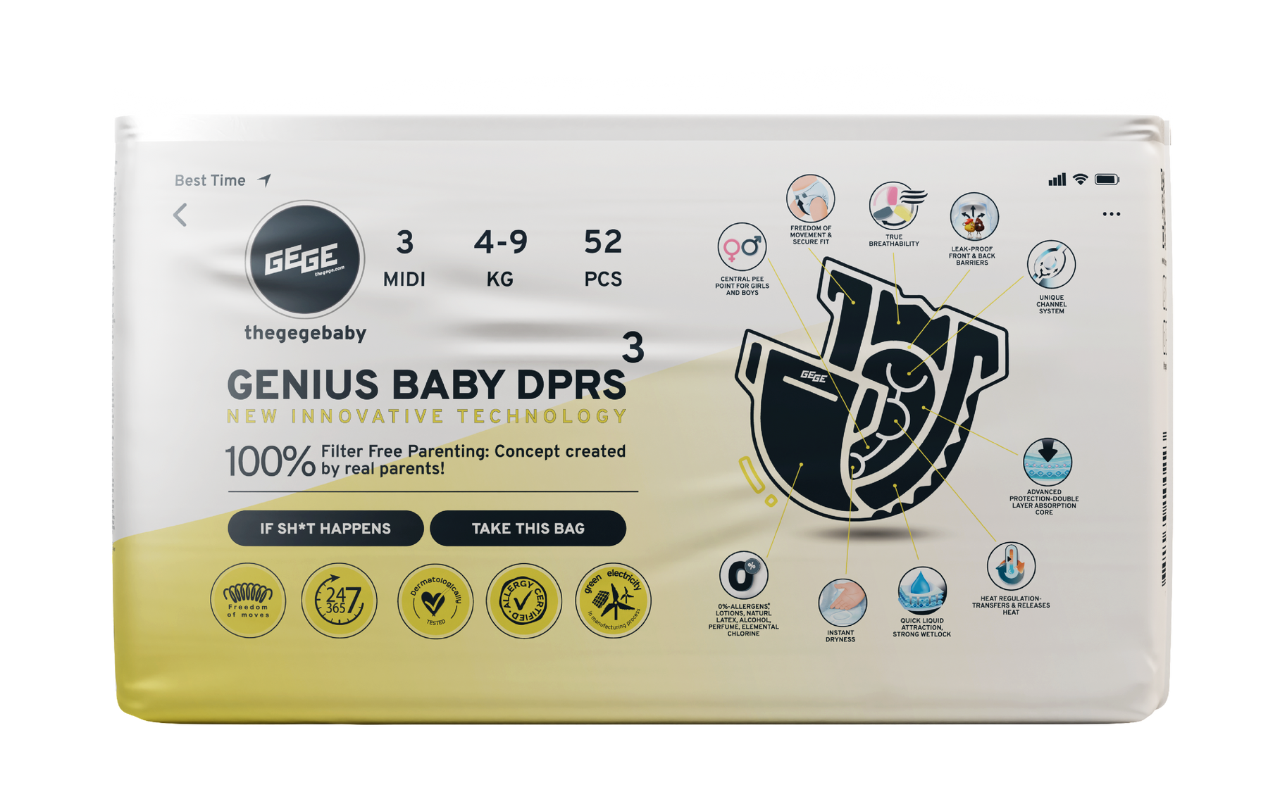 PREMIUM GENIUS BABY DIAPERS