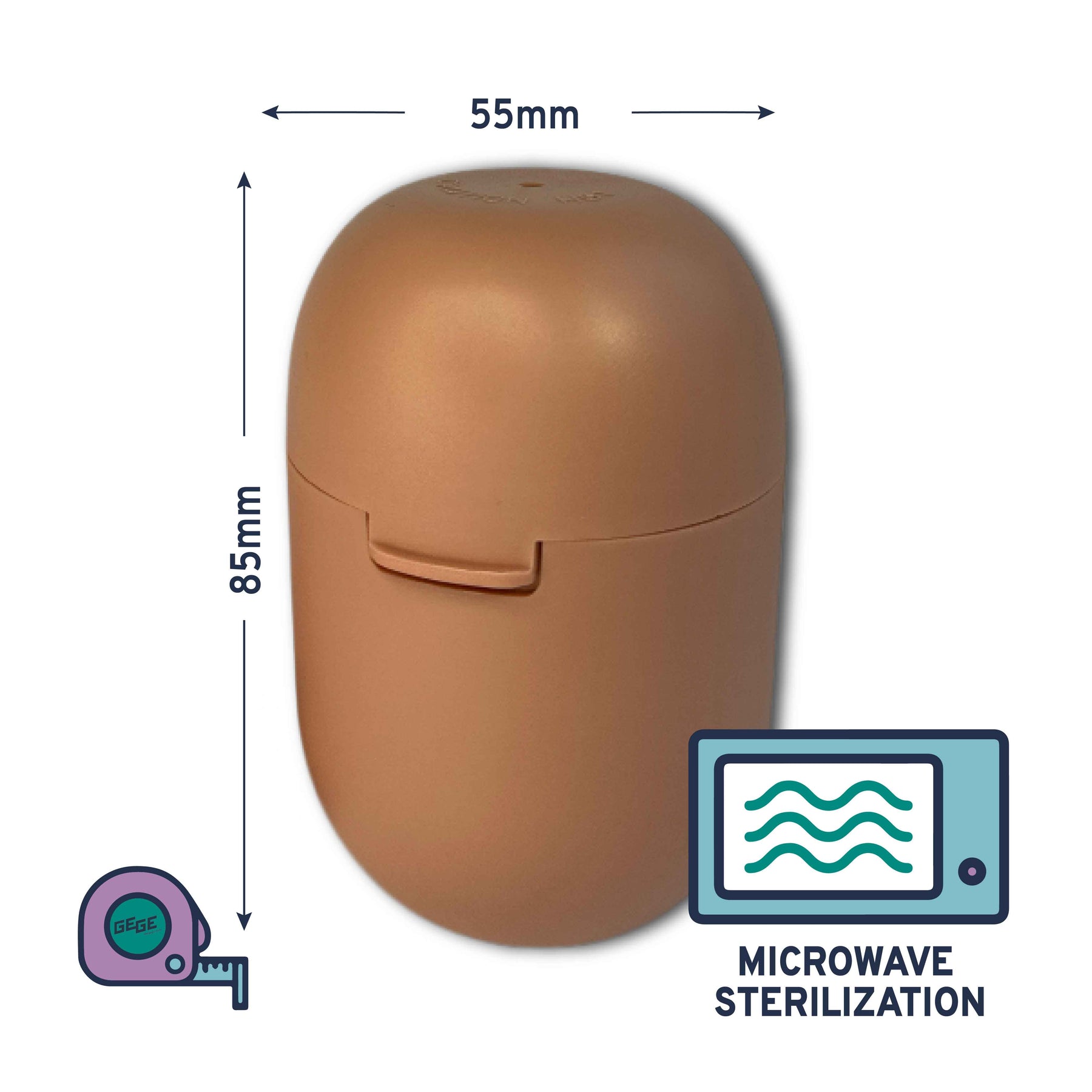 CUPCARE dėklas 2IN1 + GENIUS ECO COMFORT menstruacinė taurelė