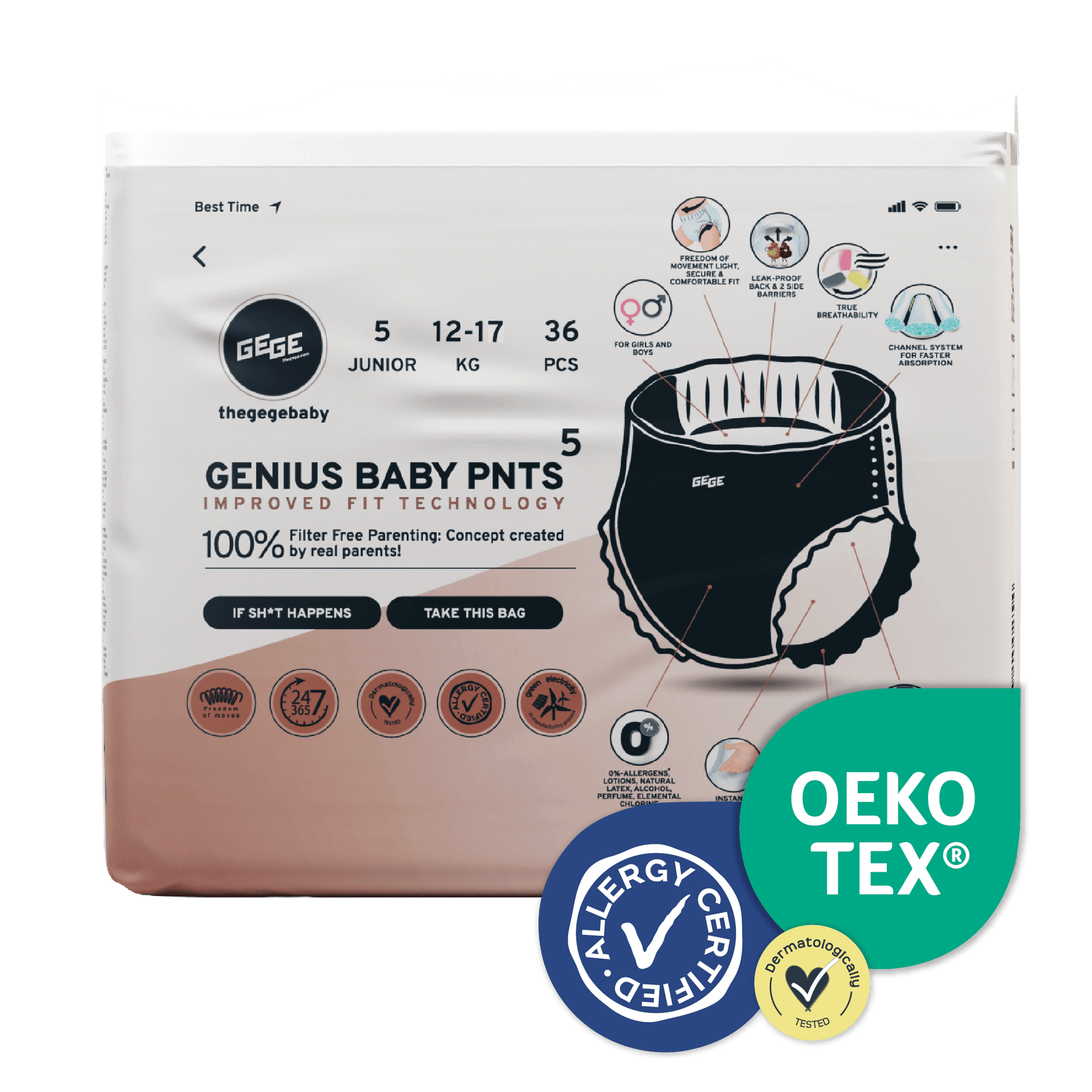 MUTANDINE PER BAMBINI PREMIUM GENIUS