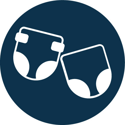 Choose between<br>our diapers<br>or pants