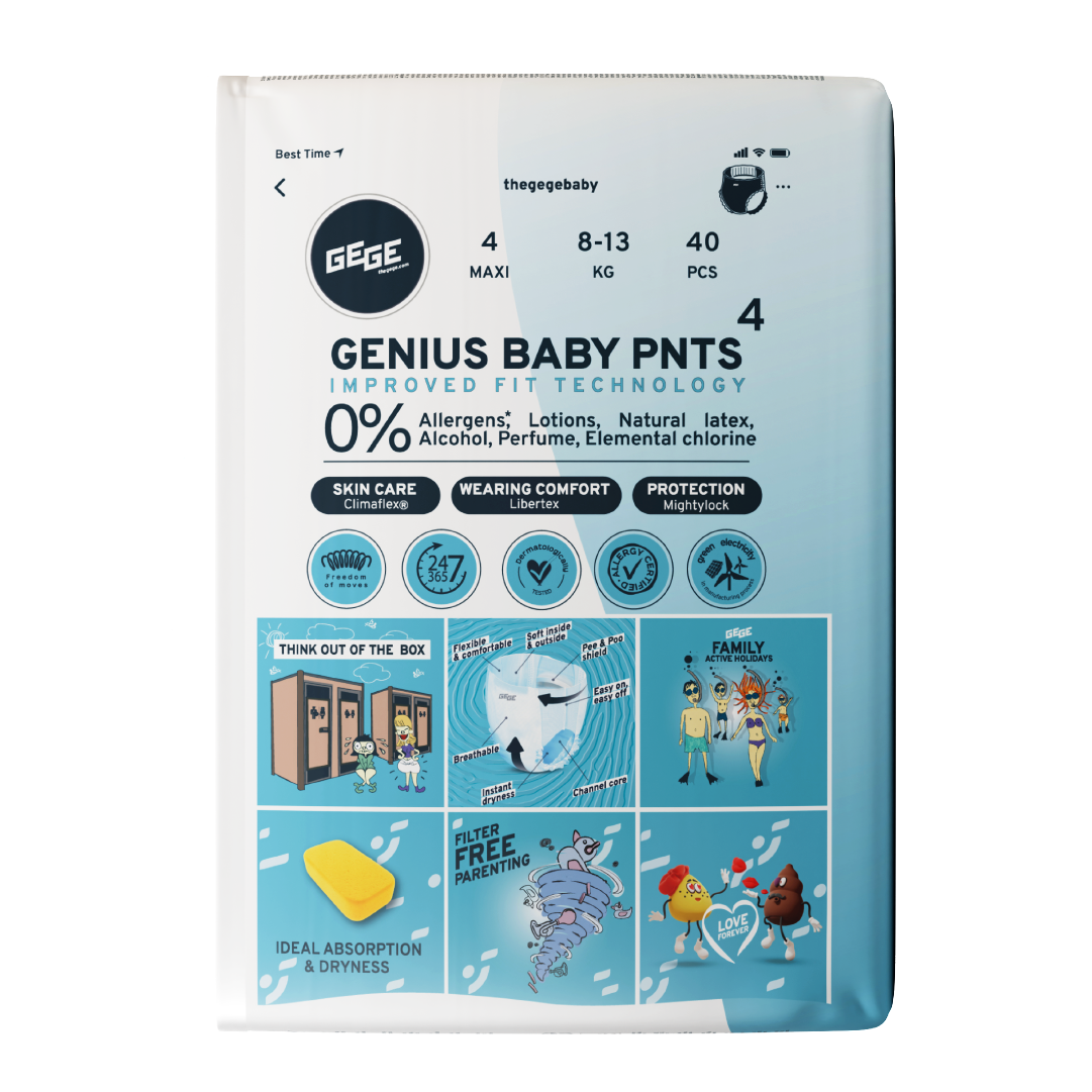 "PREMIUM GENIUS" KŪDIKIŲ KELNĖS