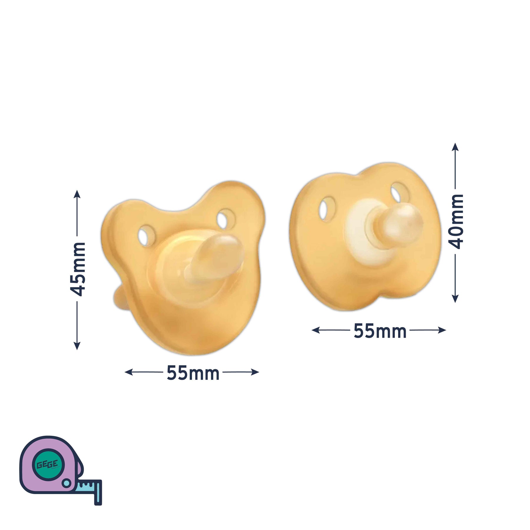 Genius Vintage Pacifier Set ‘’Day&Night''