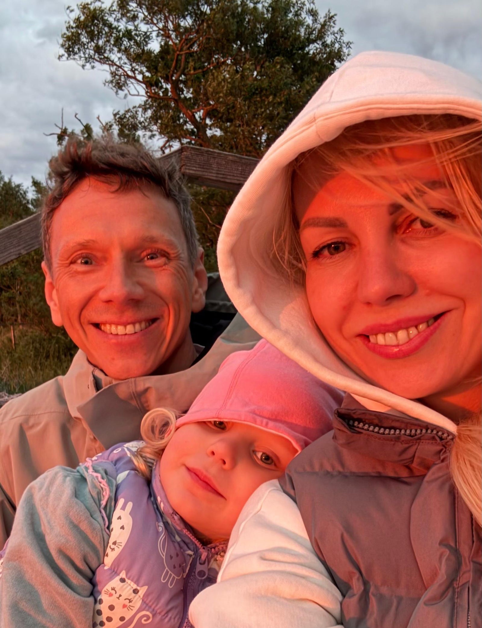 Kaspars, GEGE founder, with his wife and daughter